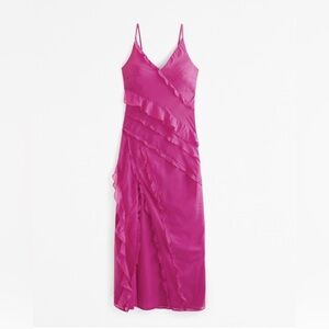 COPY - Abercrombie draped ruffle maxi dress